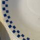 6 “checkerboard” soup plates Moulin des Loups