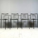 4 chairs by Zeus Noto Maurizio Peregalli Millepunte, 1985