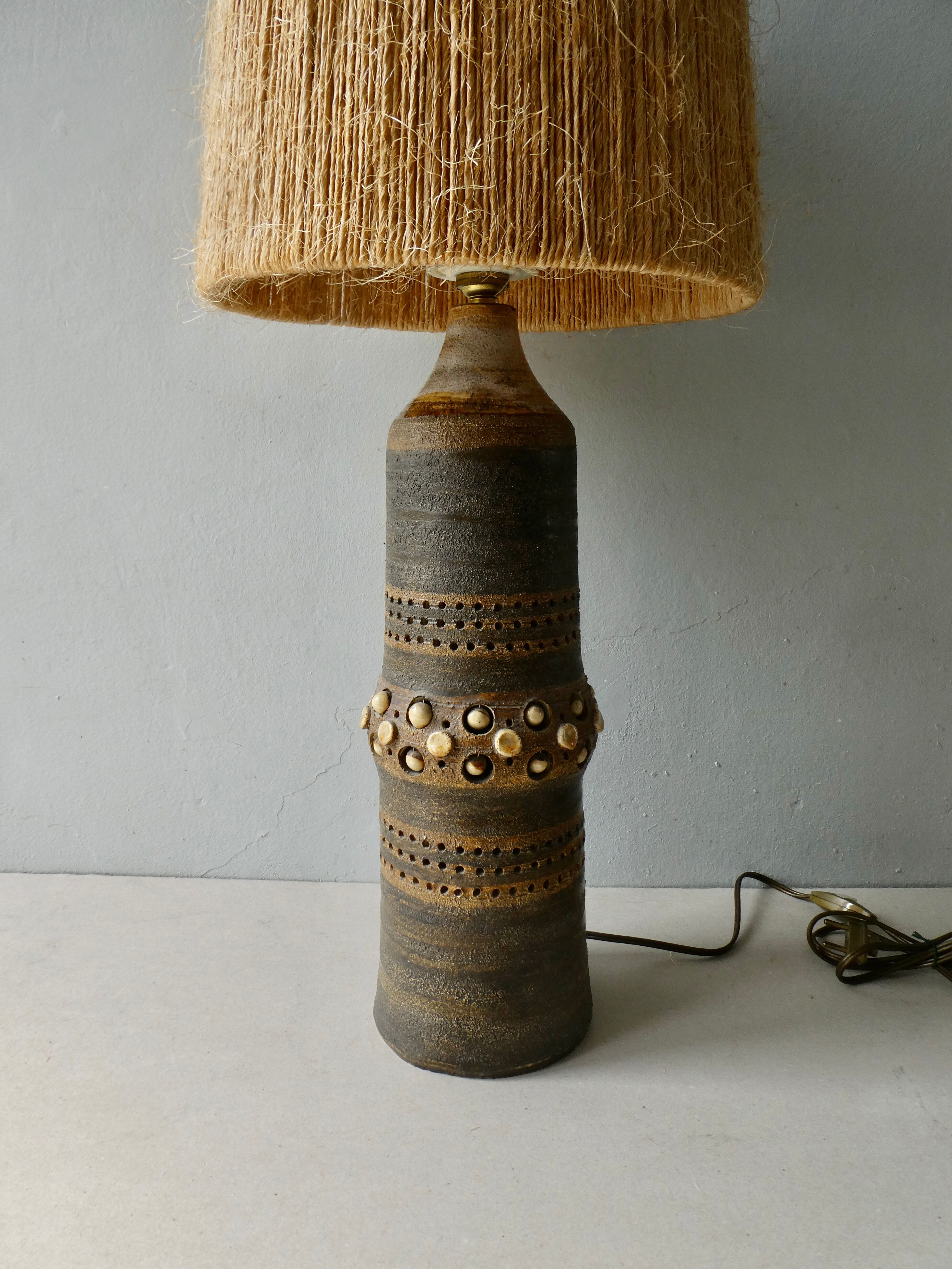 Ceramic lamp by Georges Pelletier, circa 1960