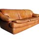 Canapé vintage en cuir Roche Bobois