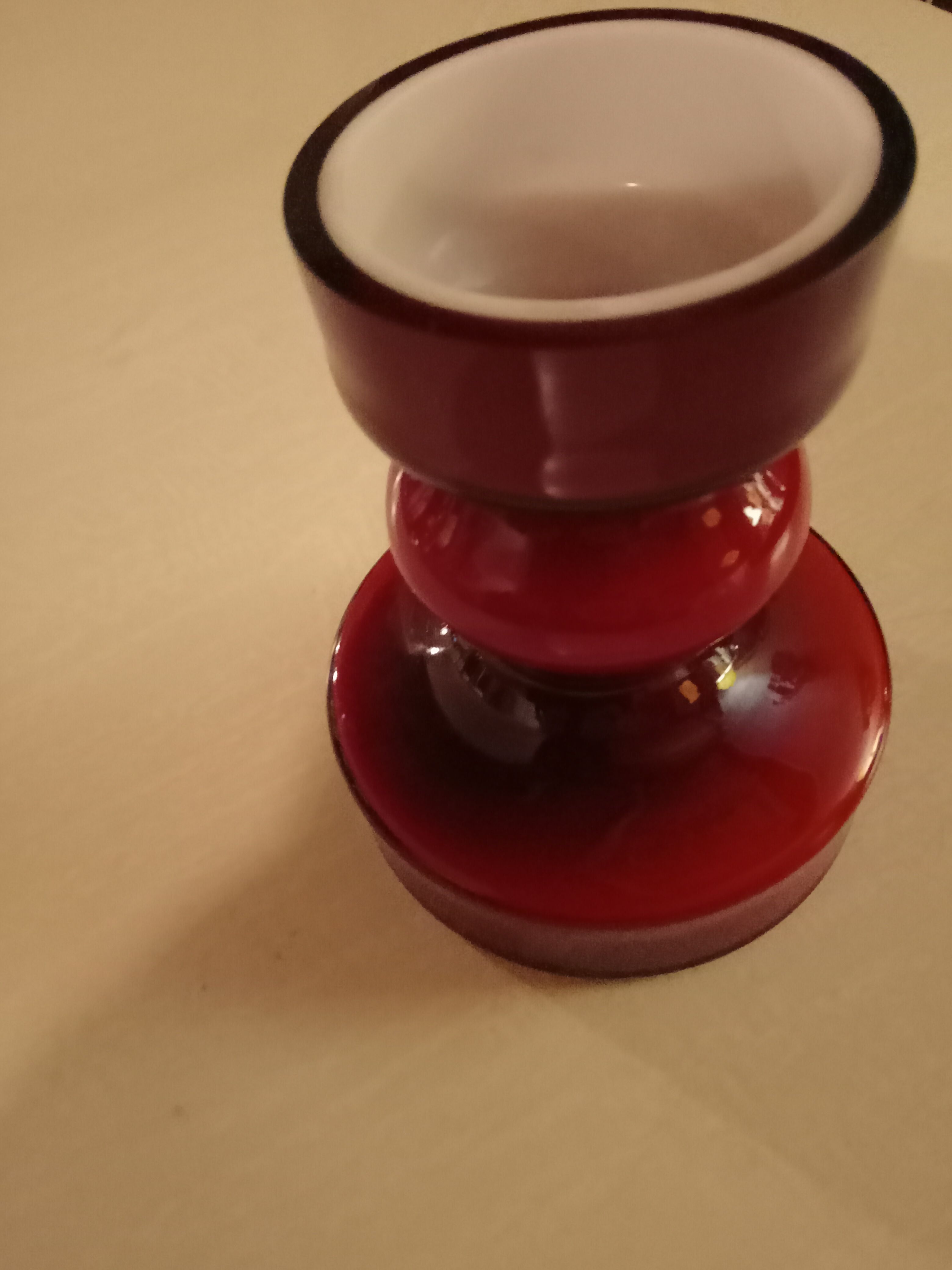 Glass vase or candle holder