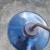 Exterior wall light in enamelled sheet metal