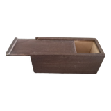 School pen tray in stained wood - 1960s/1970s