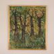 Original Mid Century Swedish Oil on Panel – “Textured Forest” by Stig Allan