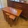Modular nesting coffee table with 4 integrated stools – Poul Hundeva