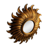 Miroir vintage doré sunburst