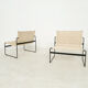 Chauffeuses en rotin de Gregorio Vicente Cortes et Luis Onsurbe pour Metz and Co, design néerlandais 1961