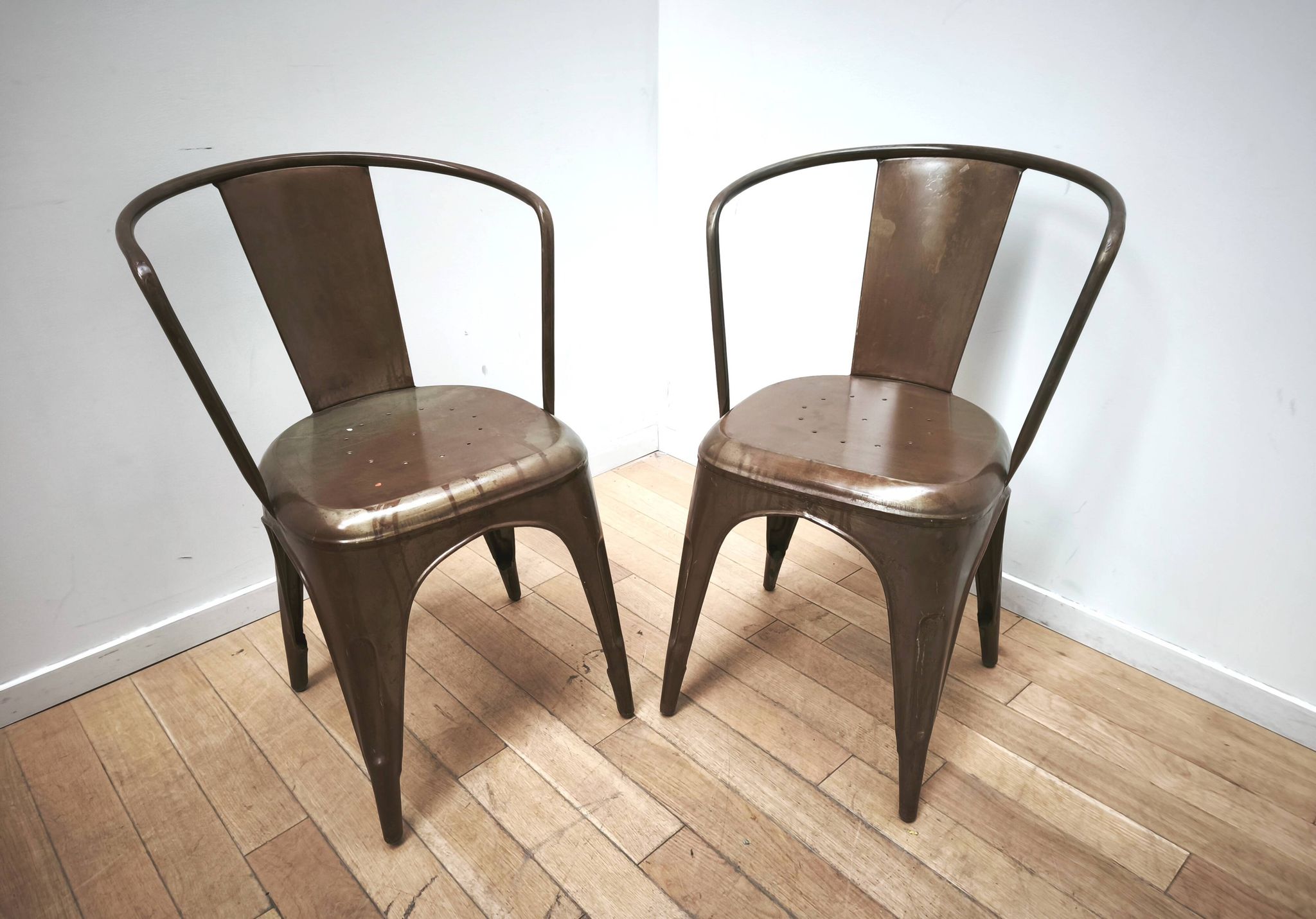 Pair of vintage bistro chairs