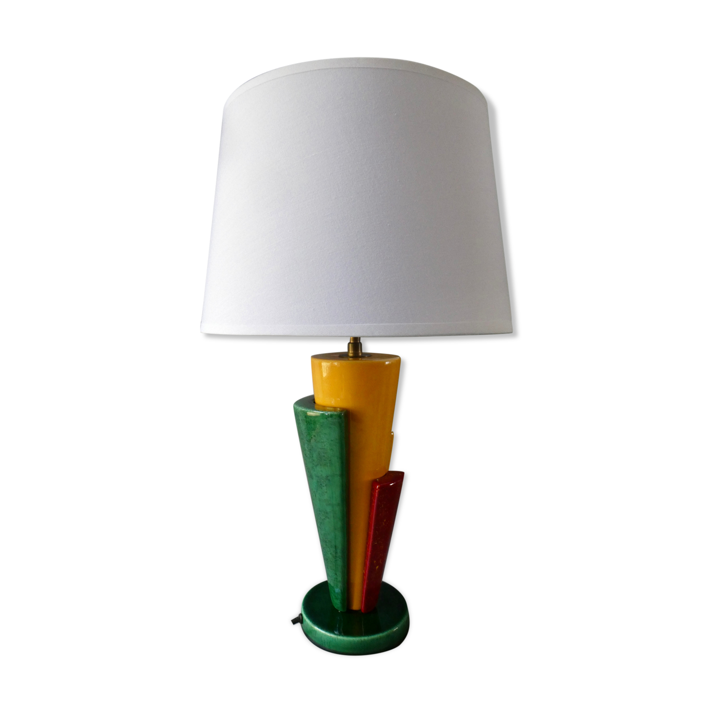 François Châtain ceramic lamp, 80