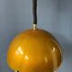 Mid-Century gold glitter suspension - Space Age pendant lamp - metallic moon light fixture