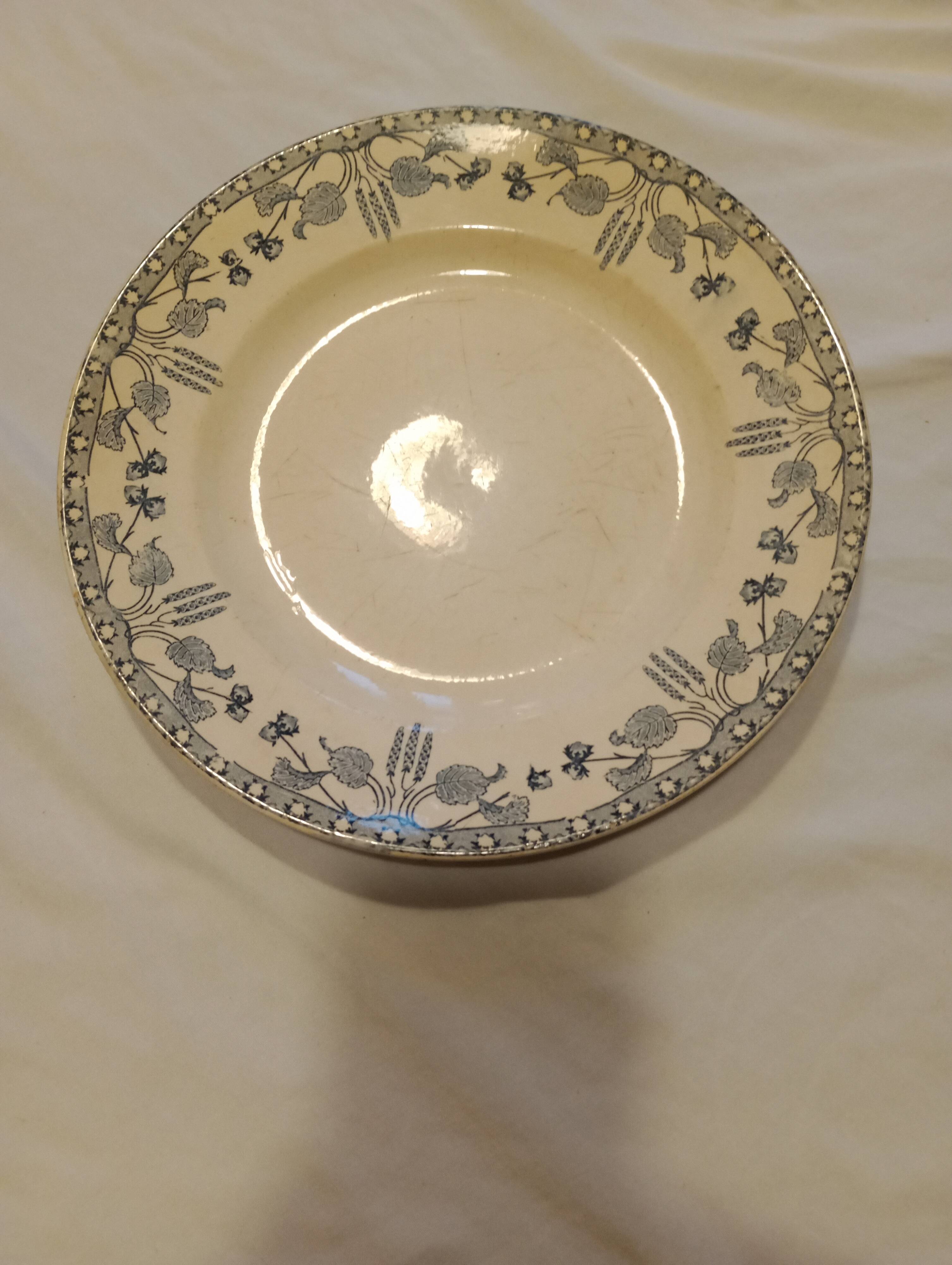 Plat Sarreguemines noisettes