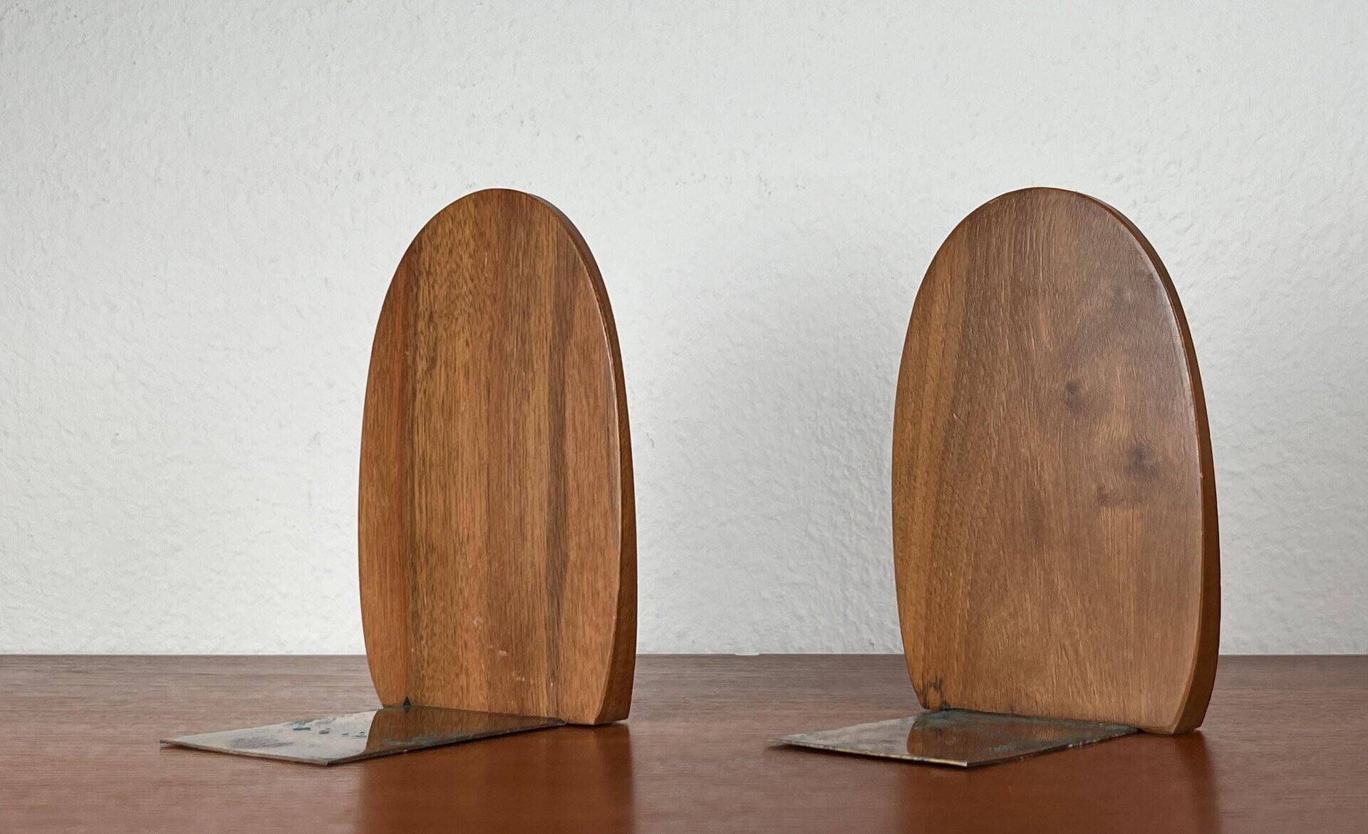 Mid-century Scandinavian wooden bookends, 1960s, set of 2.