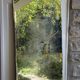 Large vintage mirror with bevelled glass.