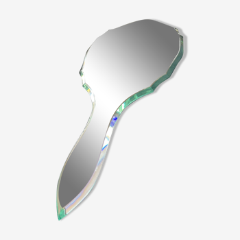 Beveled hand mirror