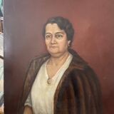 Portrait à l'huile E.Chambefort