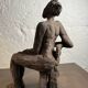 Sculpture étude d’un nu céramique raku