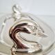 Silver-plated serving dish for foie gras.