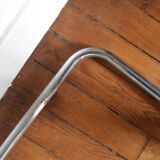 Lot of 3 vintage metal and skai armchairs