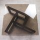 Italian Wooden & Smoked Glass Coffee Table, 60s
