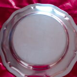 Round silver metal dish Christofle