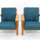 1960s Hans J. Wegner Pair of GE 290 Armchairs in Oak for Getama, Denmark