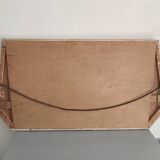 Art Deco wooden mirror with bevelled glass