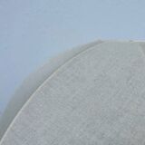 Paire de suspensions fleurs en tissu beige