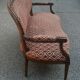 Louis XVI style sofa in natural wood