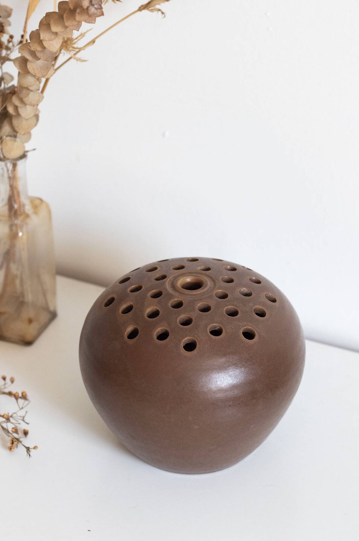 Large vintage signed flower pick