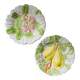 Pair of slipware plates made in Italy