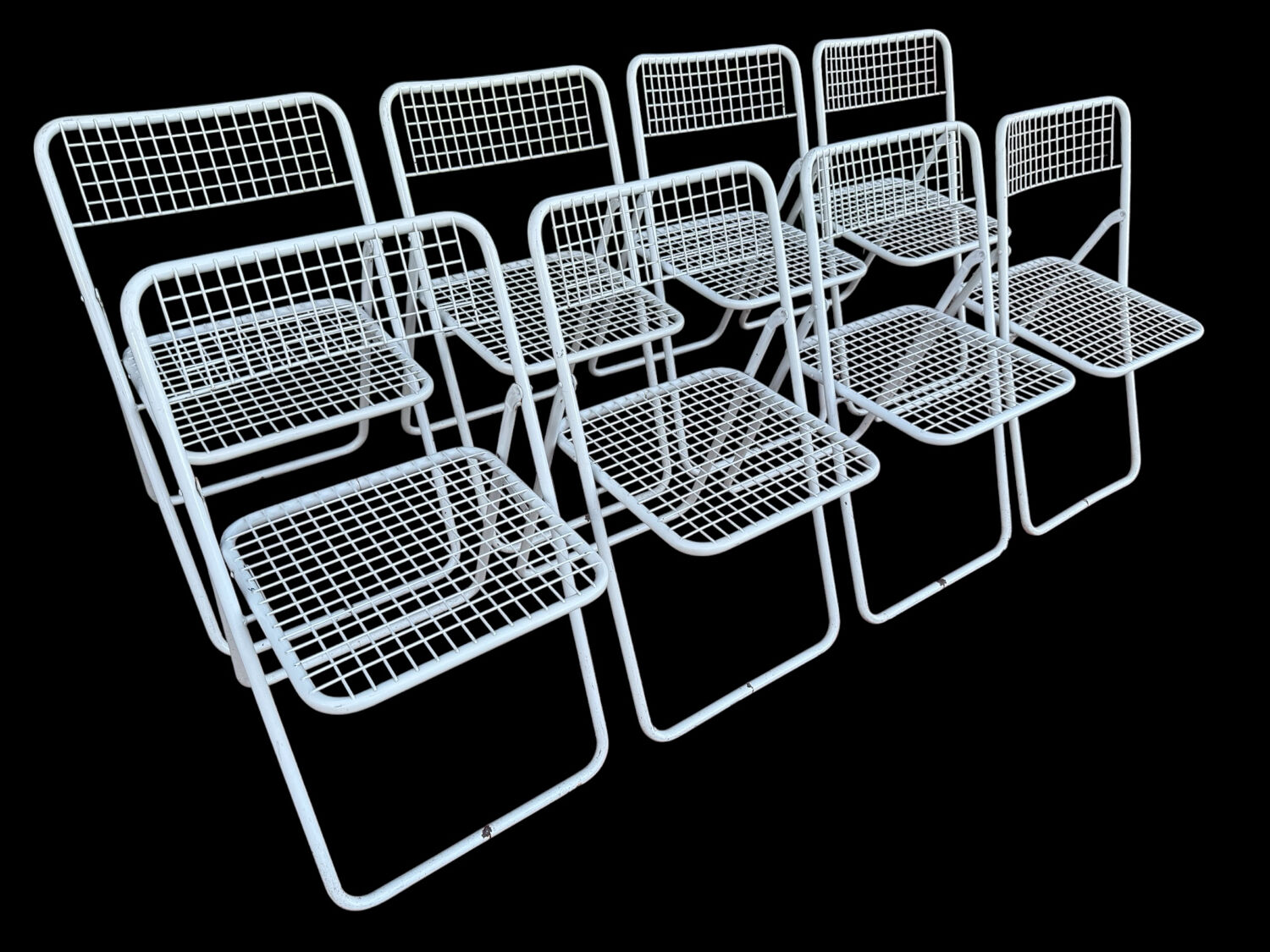 Ted Net Folding Chairs by Niels Gammelgaard for IKEA, 1970s, Set of