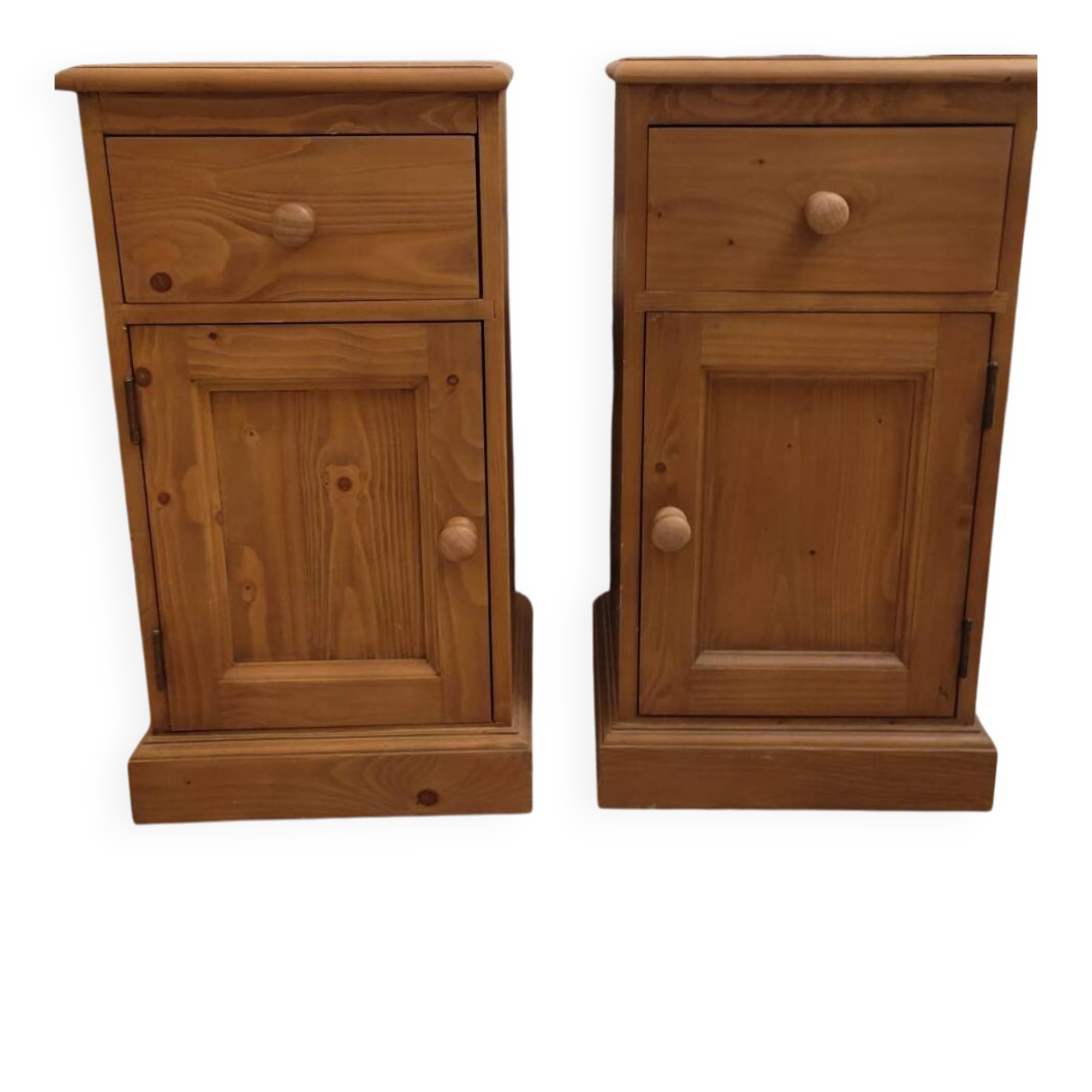 Solid wood bedside tables