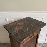 Bedside table / nightstand / column / Somno / Vintage mahogany stand