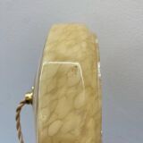 Pair of art deco pendant lights in Clichy glass