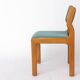 Set of 6 Vintage Beech Dining Chairs Germany 1970s Mid Century Modern