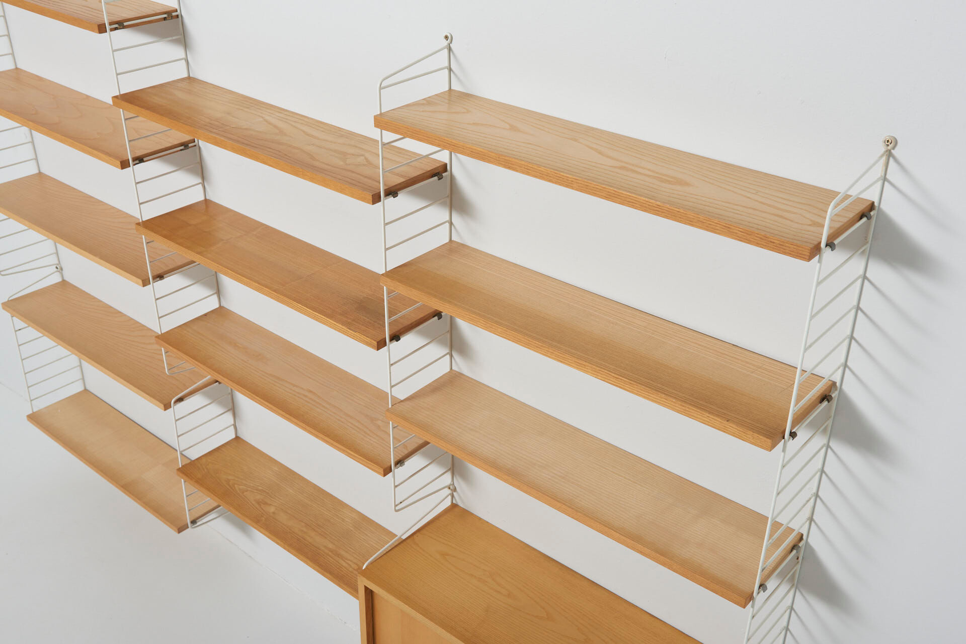 Original String Wall System in Ash by Nisse Strinning, Sweden - 1950's