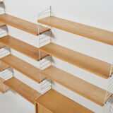 Original String Wall System in Ash by Nisse Strinning, Sweden - 1950's