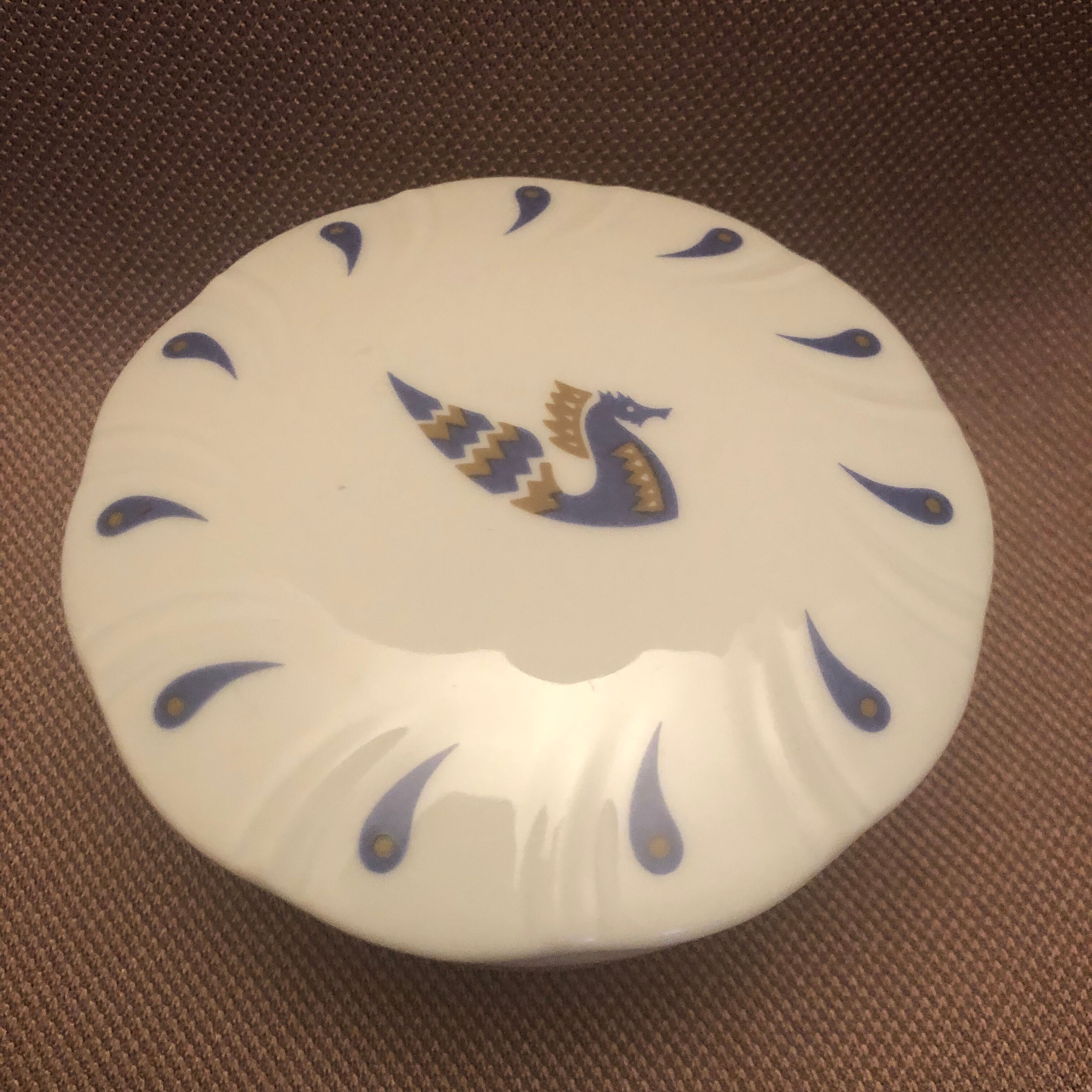 Porcelain candy decorated by Jean Picard le Doux for Air France