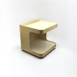 Rolling Bar Cart in Beige Plastic by Marcello Siard for Longato, Italy, 1970