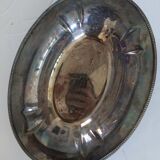 Plat en métal argenté ancien vintage