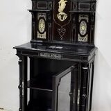 Ceremonial showcase in blackened pearwood, Napoleon III period - 1850