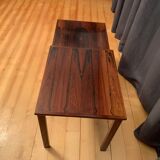 A pair of Kvalitet Form Funktion rosewood side tables Denmark 1960s