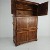 Coffre de campagne européen en pin du XIXe siècle / coffre superposé