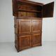 19th century European pine campaign cabinet / chest-on-chest