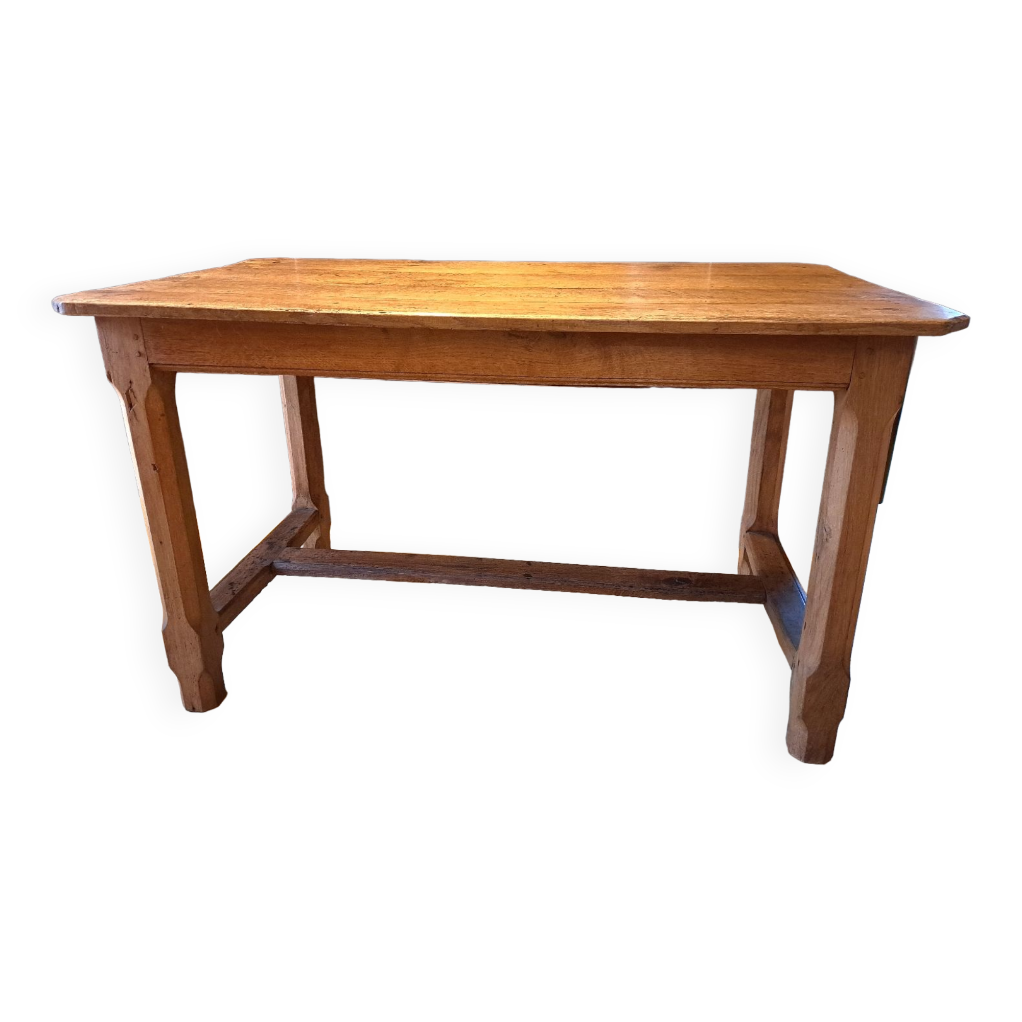 19th century farm table in solid oak