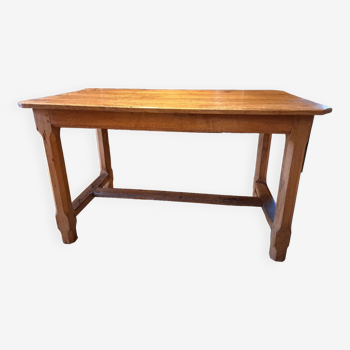 19th century farm table in solid oak