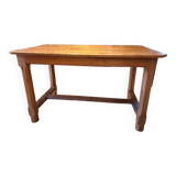 19th century farm table in solid oak