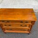 Louis XVI commode in solid cherry wood — Quality Furniture Label 1976