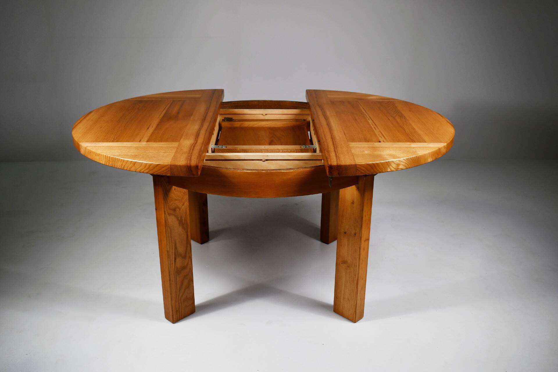 Dining table with extension, Maison Regain, 1970s.