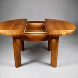 Dining table with extension, Maison Regain, 1970s.